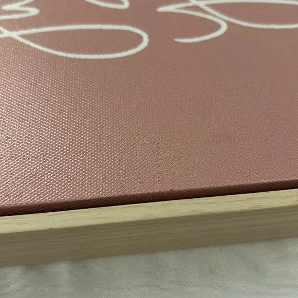 Pink Wall Art with Inspirational Quote - Picture 14 of 16